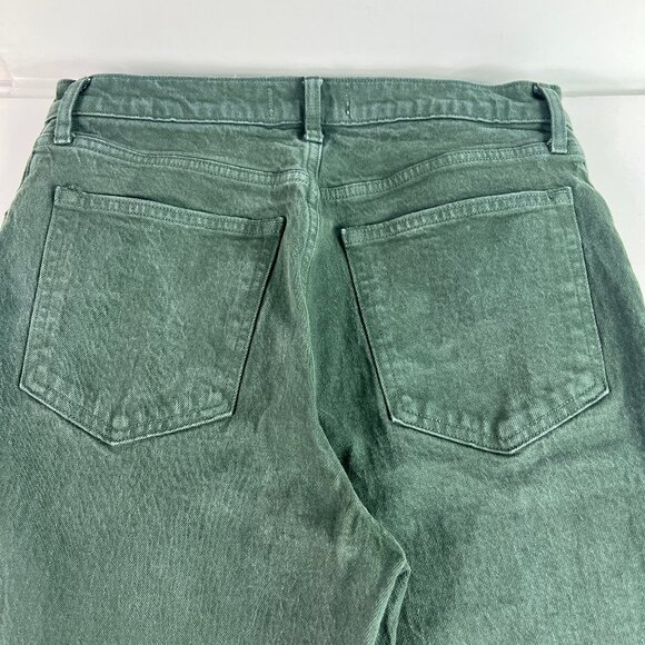 Abercrombie Fitch Jeans Womens 31x32* 90s Straight High Rise Green Denim Tag 30L - Picture 8 of 16